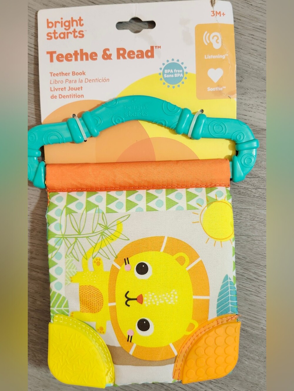 Bright Starts Teethe & Read Teether Book - Age 3 Months+